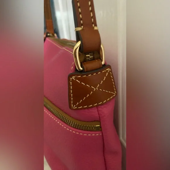 DOONEY AND BURKE …Hot Pink Leather Crossbody Bag - Picture 3 of 15